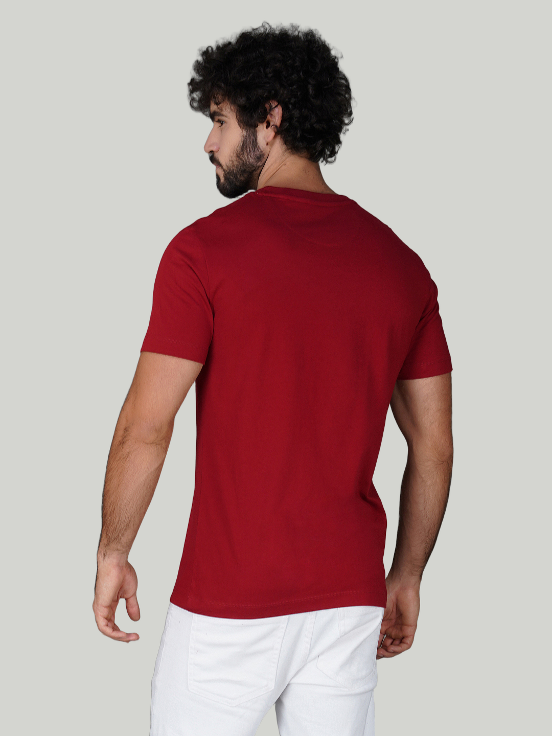Burgundy Zvezda Original Cotton Jersey T-Shirt - Euro Fit (BRT-022D)