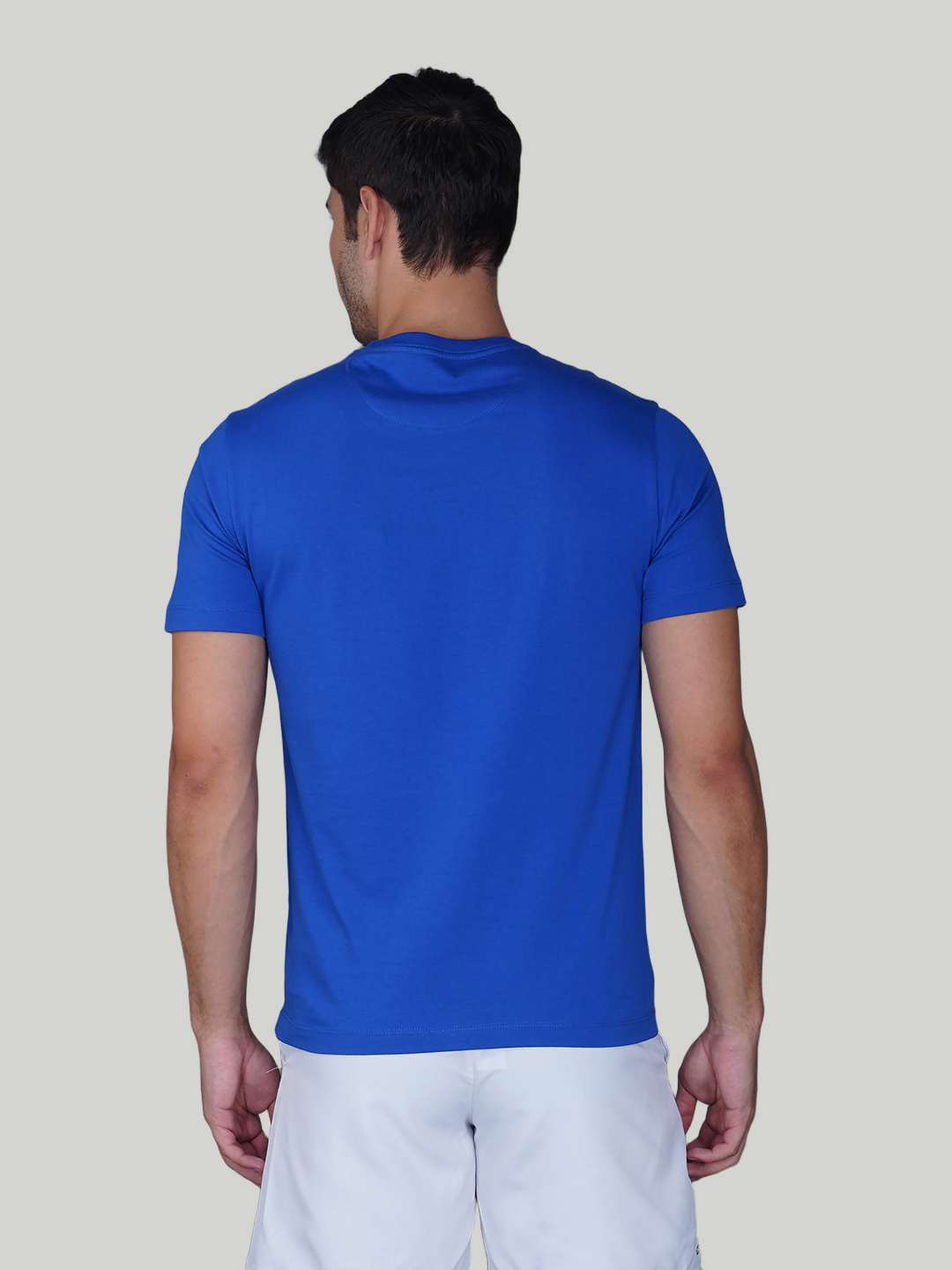 Blue Solid Cotton Jersey T-Shirt – Euro Fit (CT-006)