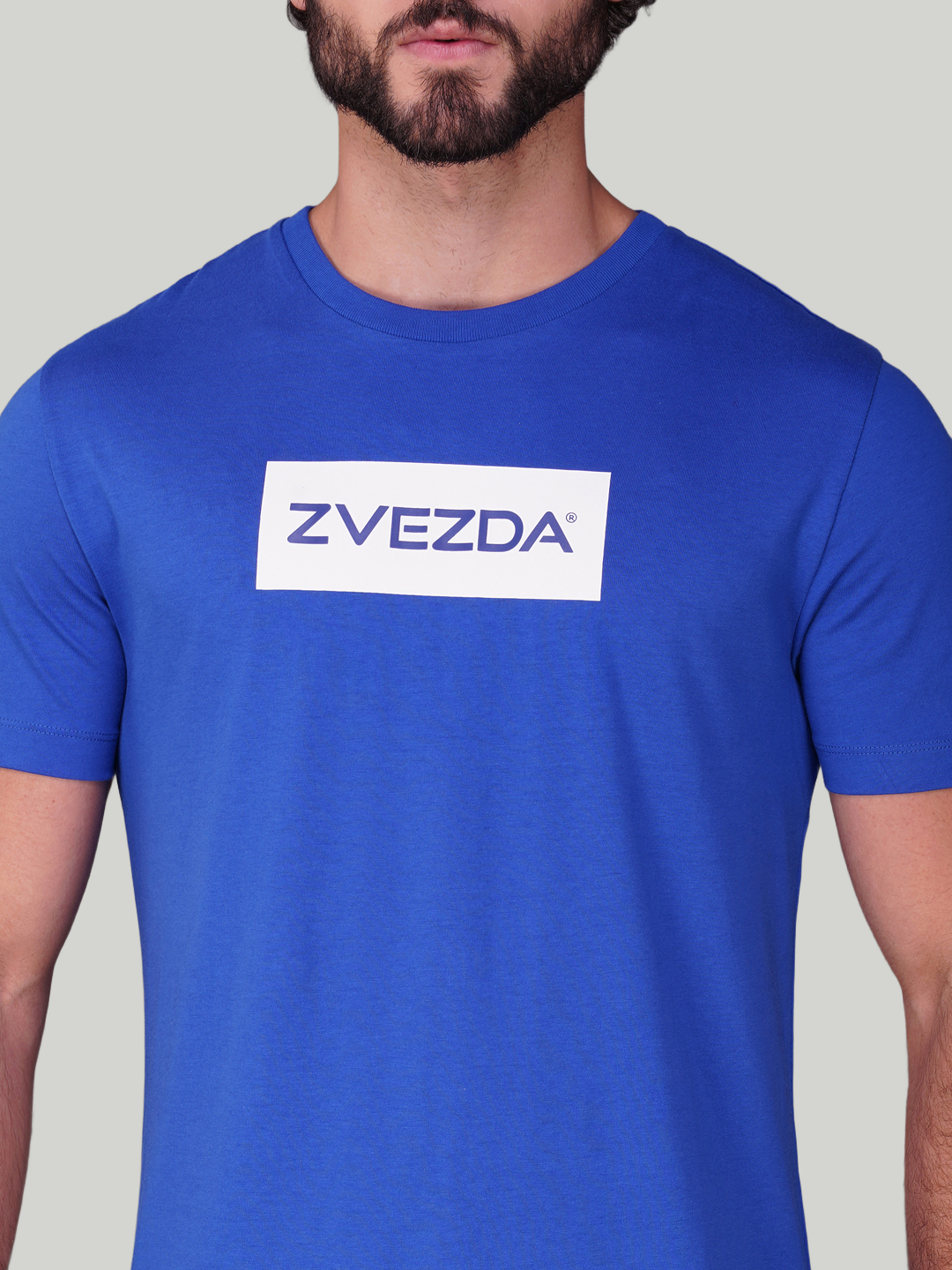 Blue Zvezda Original Cotton Jersey T-Shirt - Euro Fit (BRT-021C)