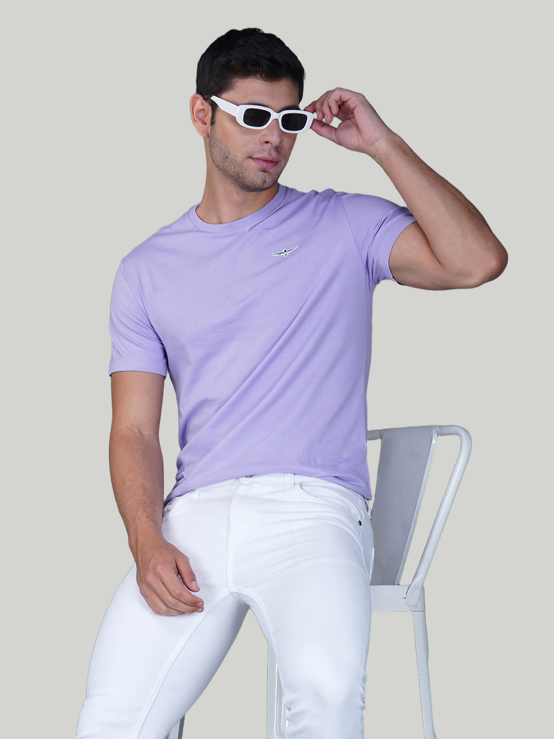Lavender Casual Cotton Jersey Tee – Euro Fit (CT-012)