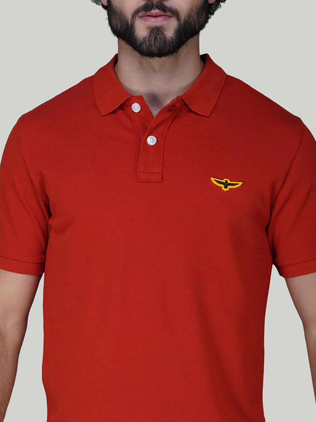 Brick Red Premium Pique Cotton Classic Polo – Euro Fit(CP 024)