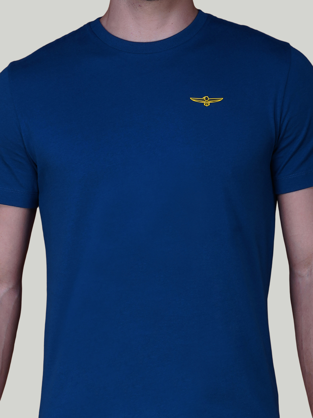Petrol Blue Solid Cotton Jersey T-Shirt – Euro Fit (CT-007)