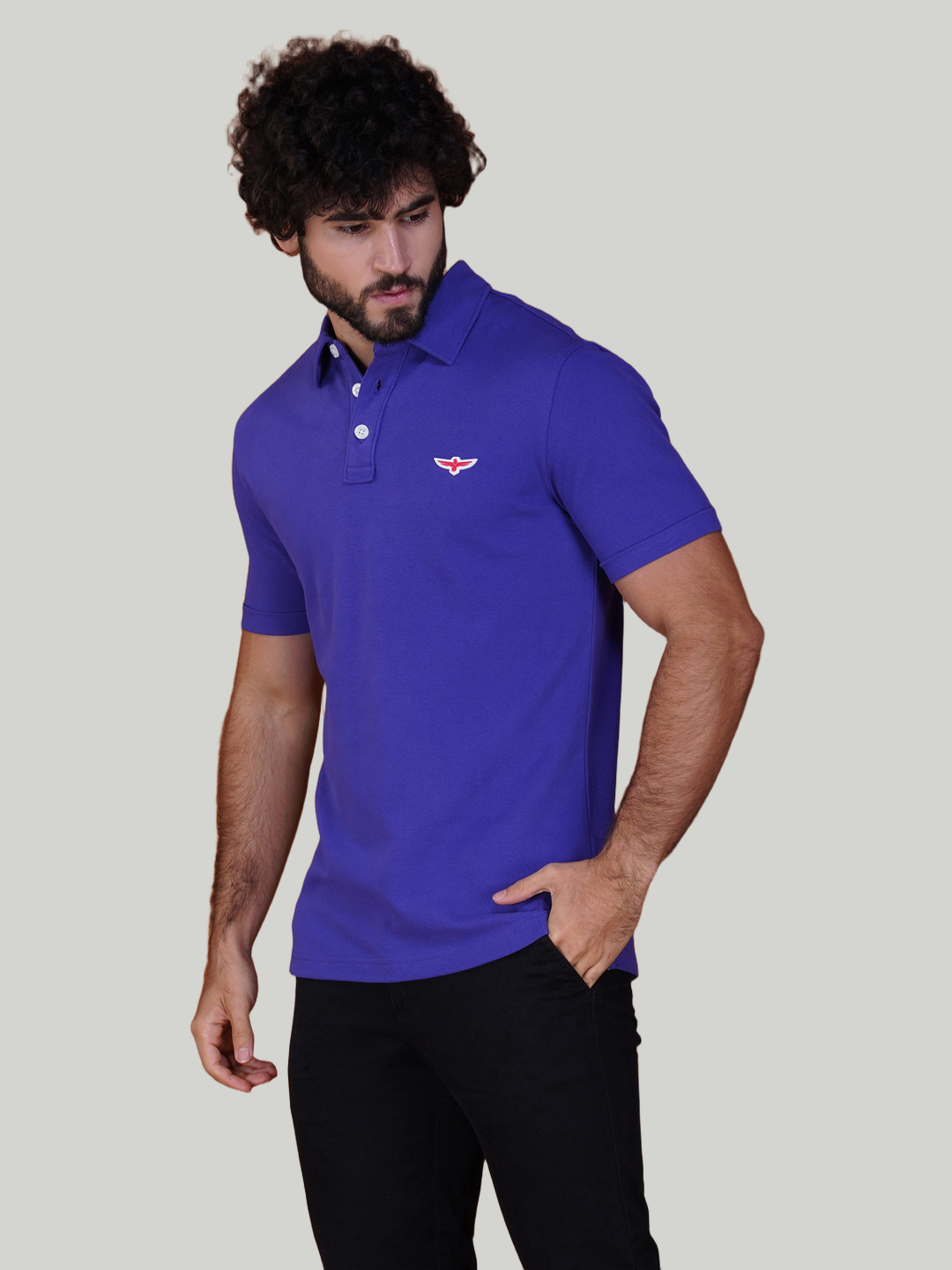 Purple Premium Pique Cotton Classic Polo T-shirt-Euro Fit (CP 018)