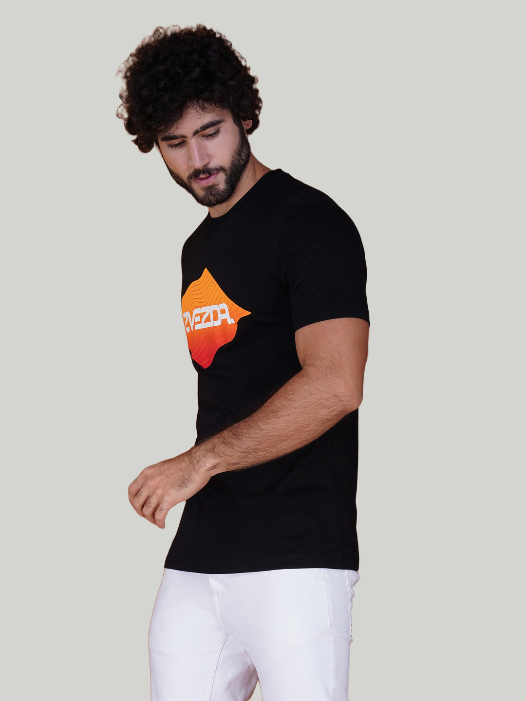 Black Zvezda Original Cotton Jersey T-Shirt - Euro Fit (BRT-010C)