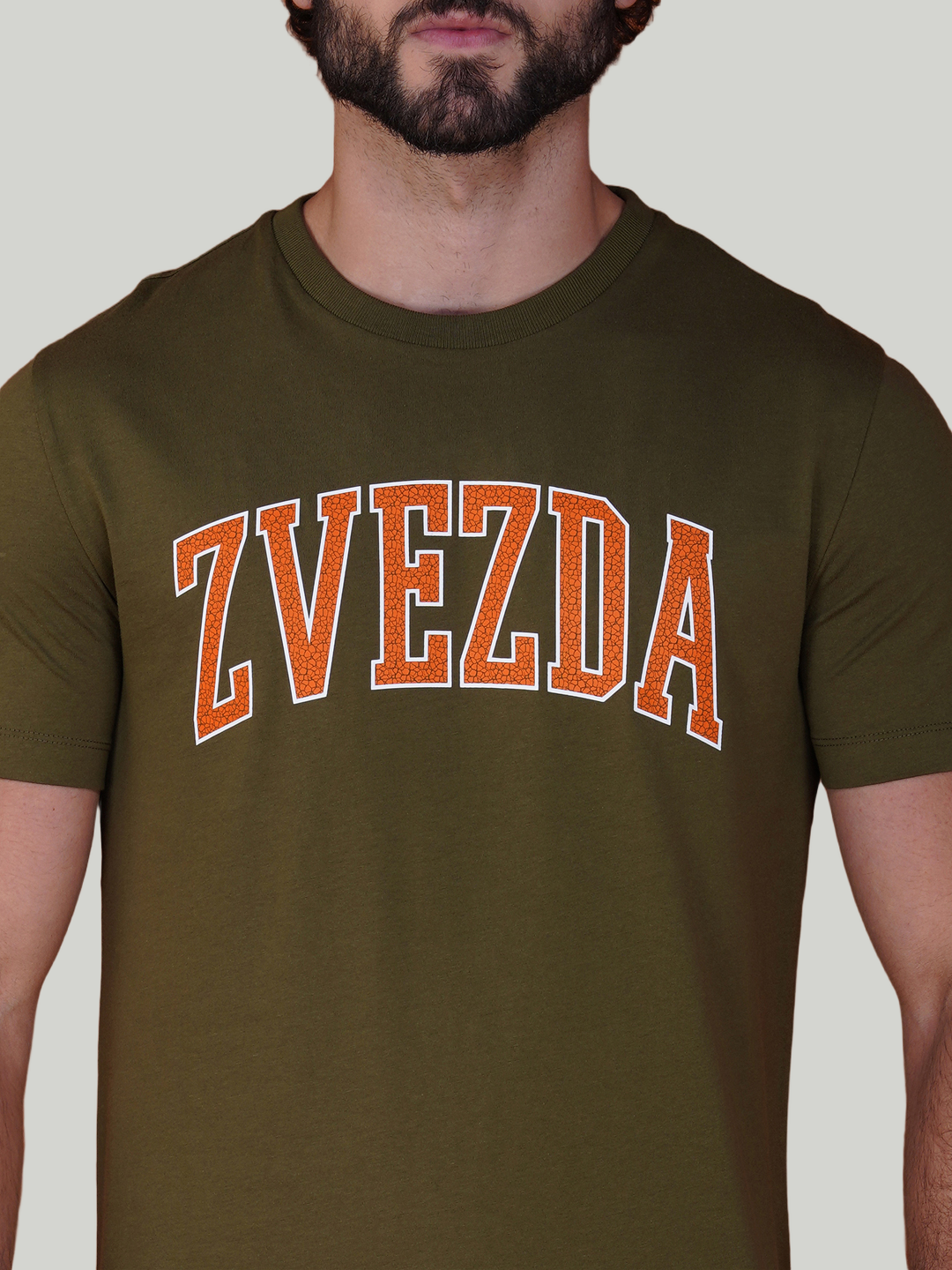 Army Green Zvezda Original Cotton Jersey T-Shirt - Euro Fit (BRT-013C)