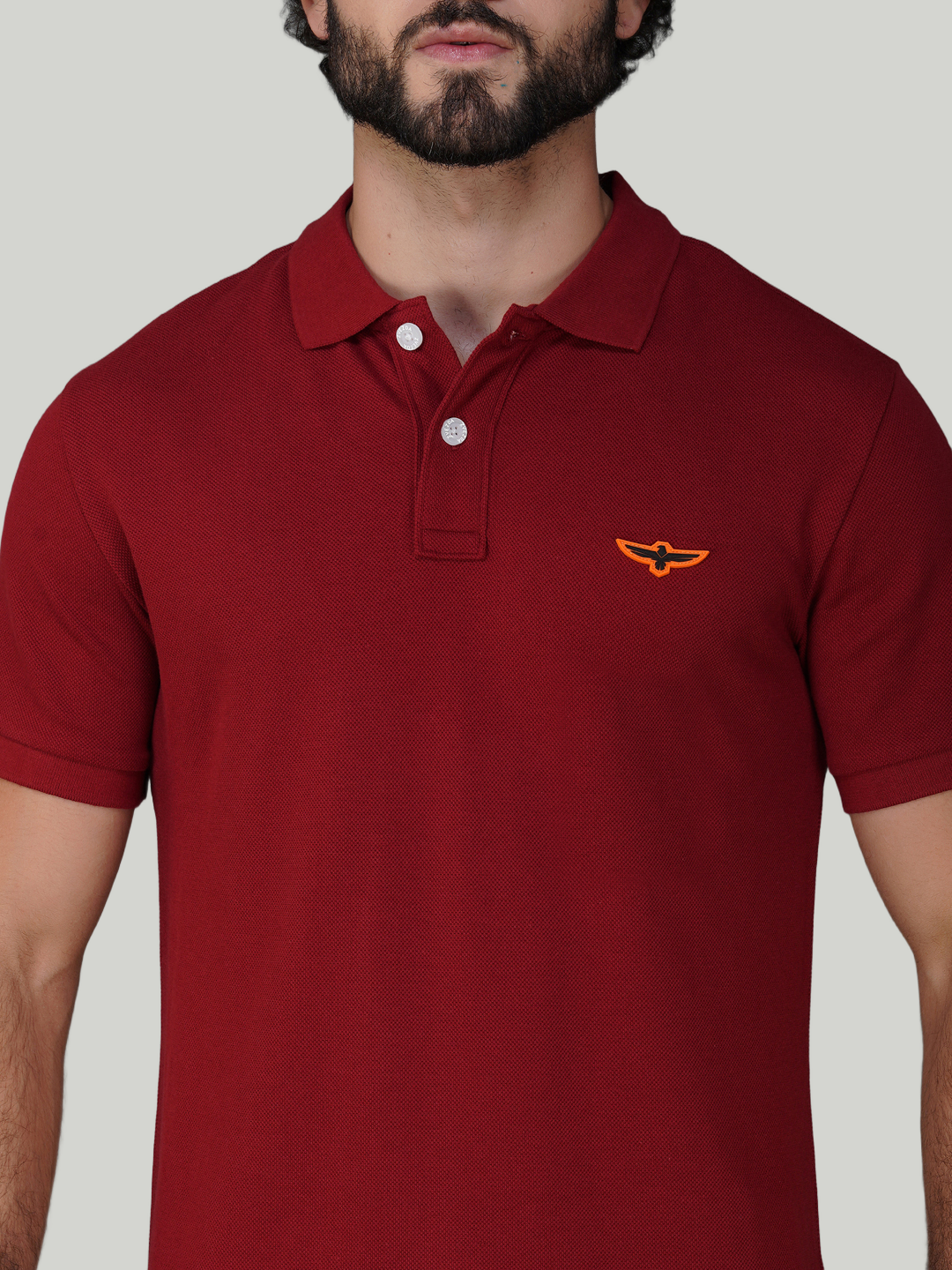 Maroon Premium Pique Cotton Classic Polo T-shirt-Euro Fit (CP 007)