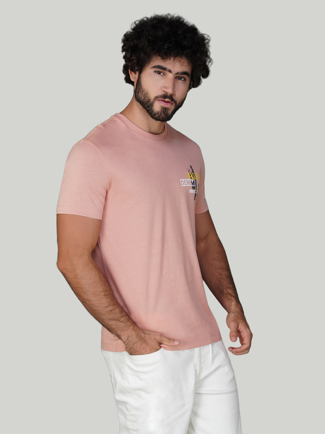 Dusty Pink Zvezda Original Cotton Jersey T-Shirt - Euro Fit (BRT-012B)