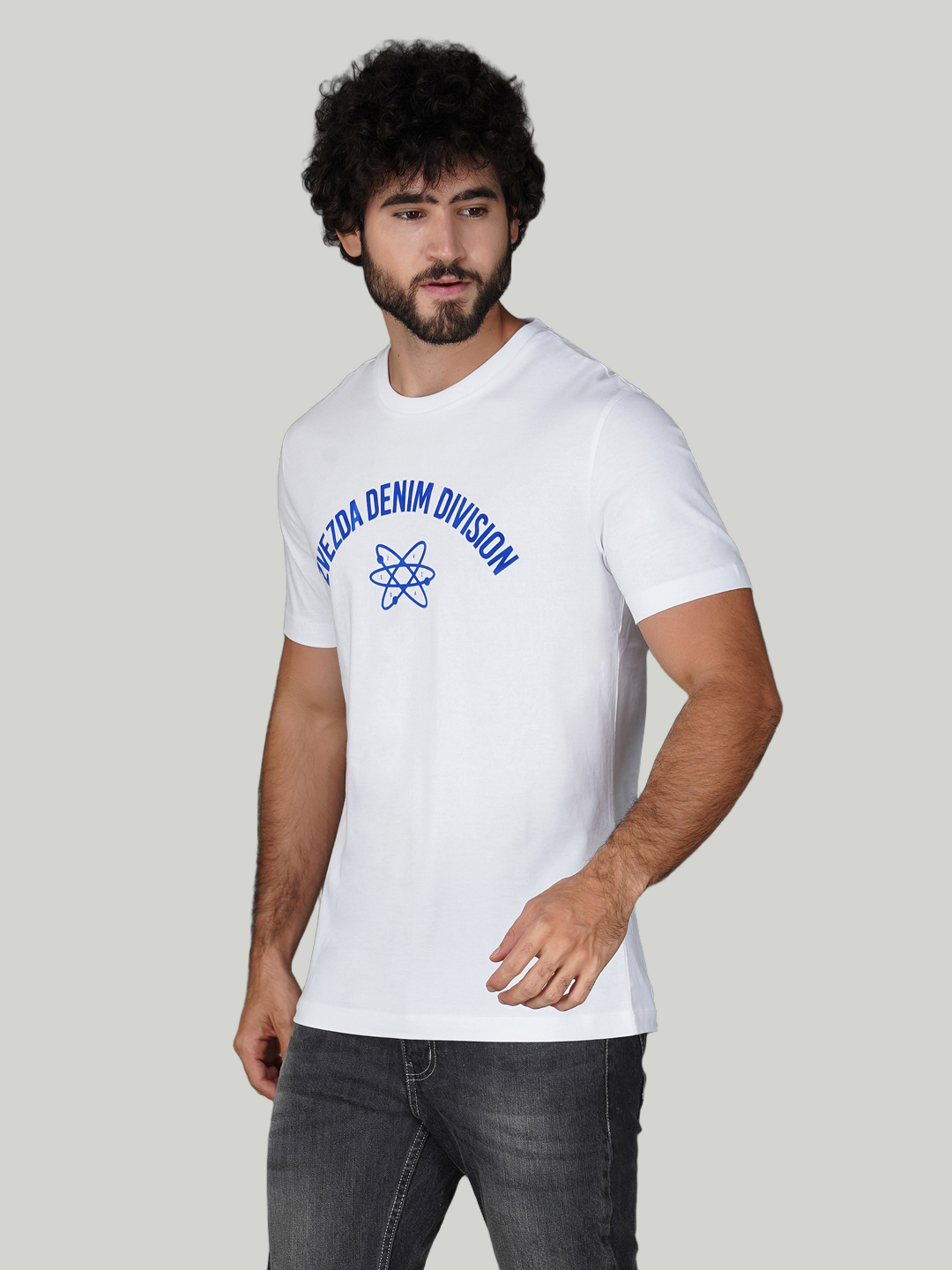 White Zvezda Original Cotton Jersey T-Shirt - Euro Fit (BRT-019A)
