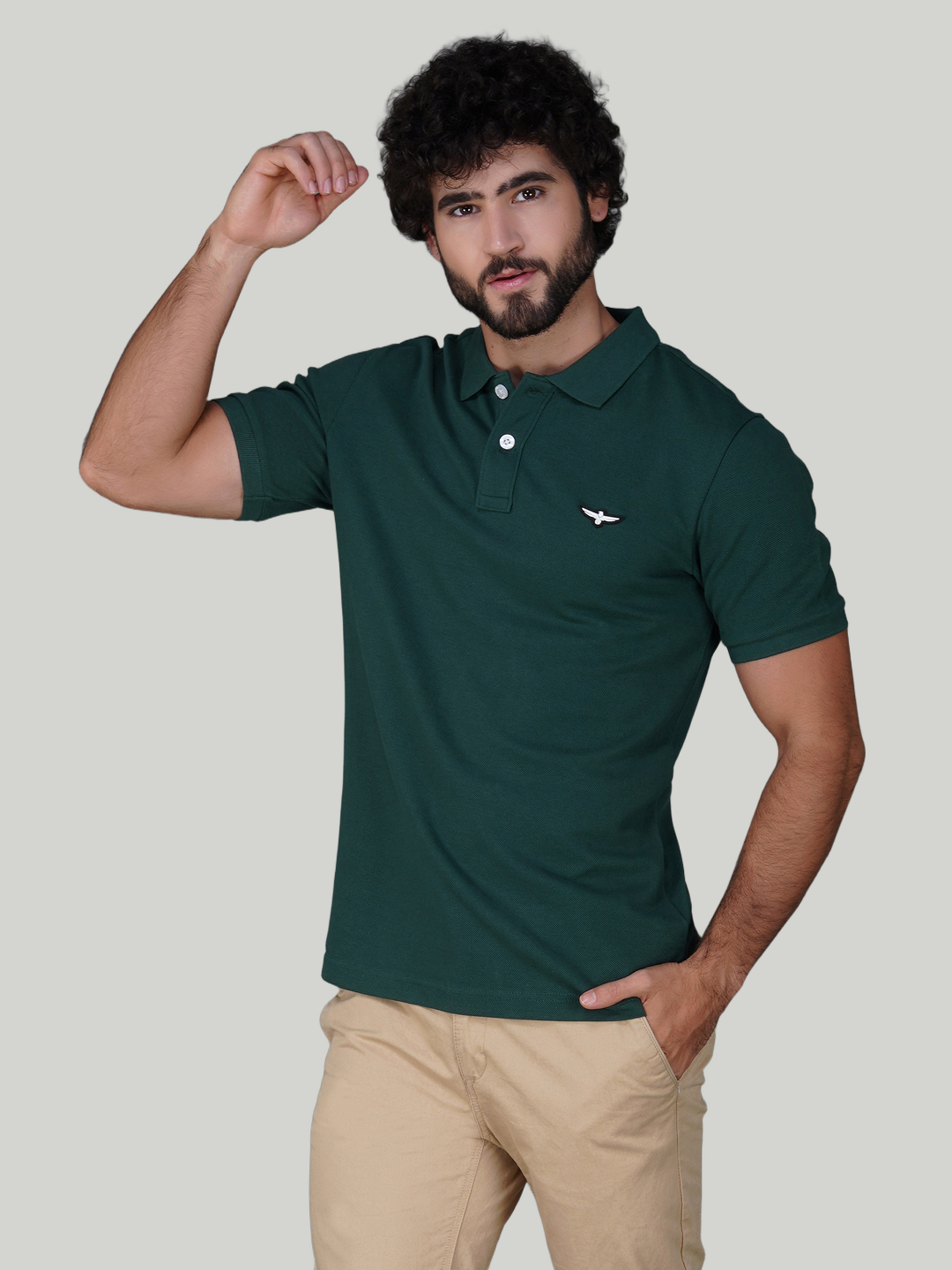 Olive Green Premium Pique Cotton Classic Polo T-shirt-Euro Fit (CP 013)