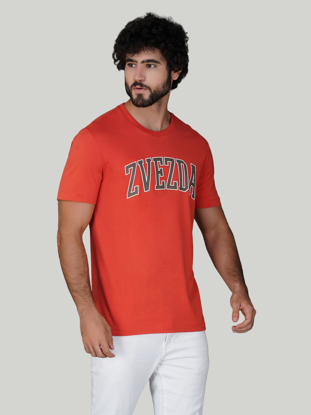Brunt Orange Zvezda Original Cotton Jersey T-Shirt - Euro Fit (BRT-013A)