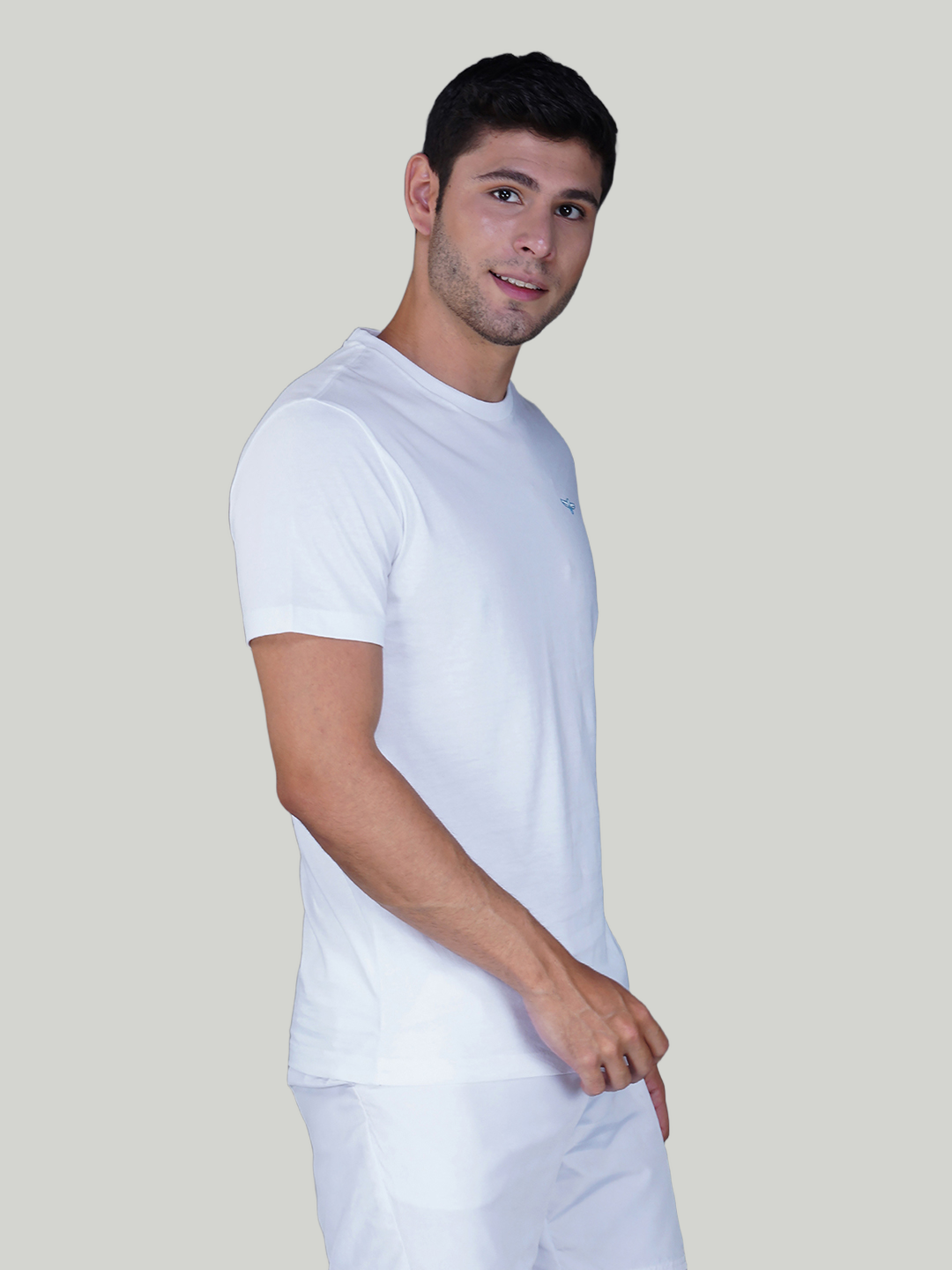 White Solid Cotton Jersey T-Shirt – Euro Fit (CT-001)