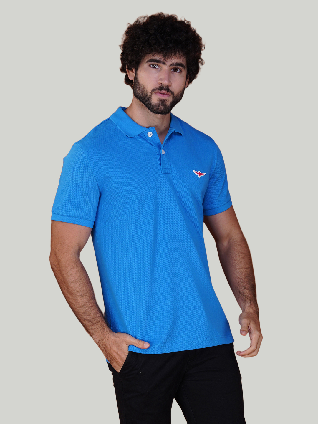 Royal Blue Premium Pique Cotton Classic Polo T-shirt-Euro Fit (CP 014)