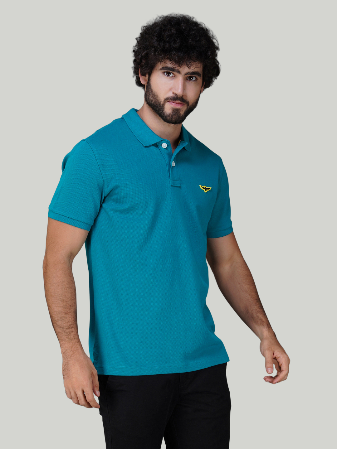 Teal Green Premium Pique Cotton Classic Polo T-shirt-Euro Fit (CP 011)