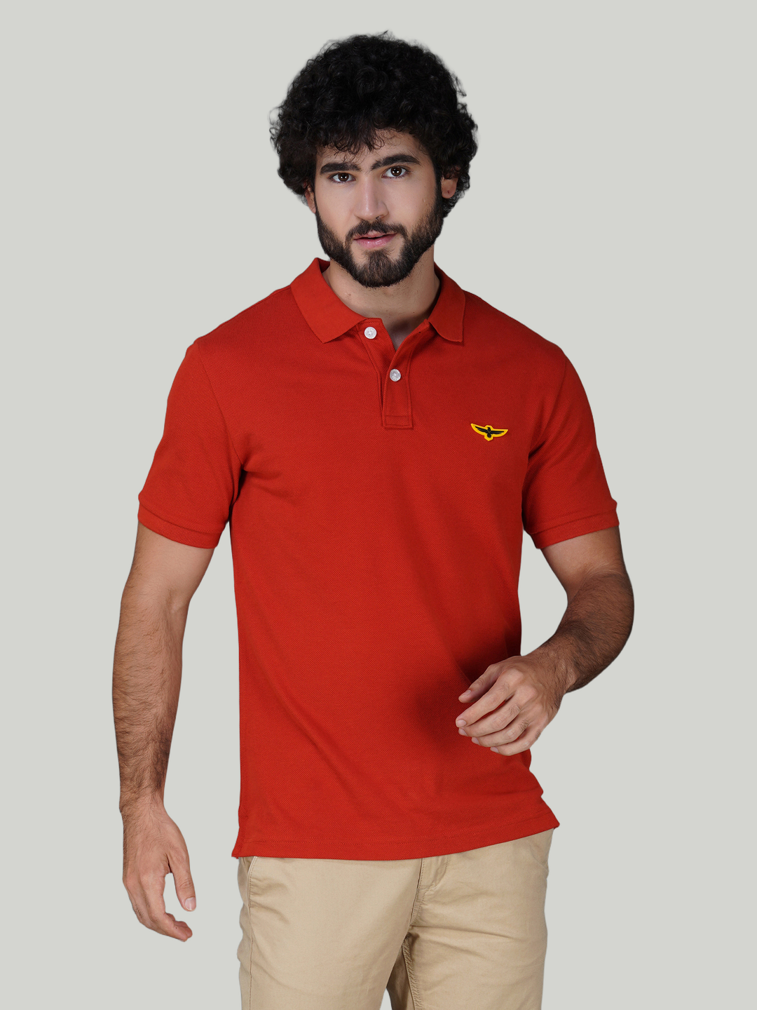 Brick Red Premium Pique Cotton Classic Polo – Euro Fit(CP 024)