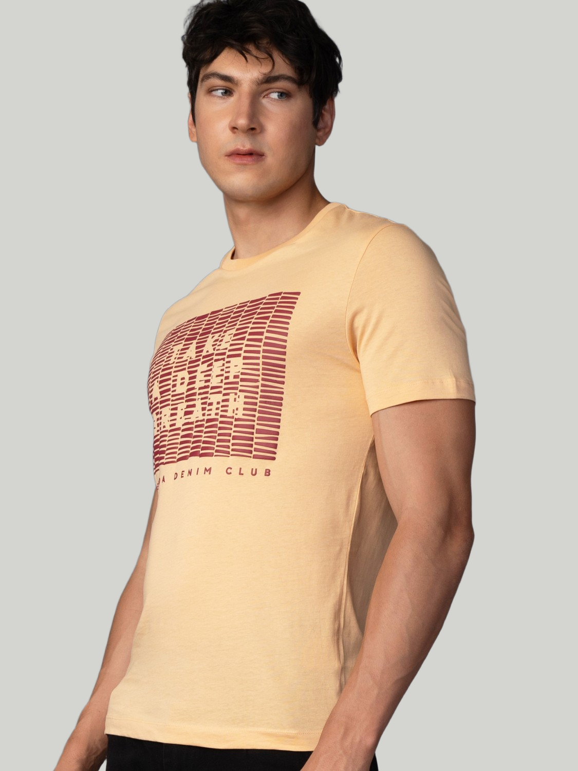 Peach Zvezda Original Cotton Jersey T-Shirt - Euro Fit (BRT-020A)