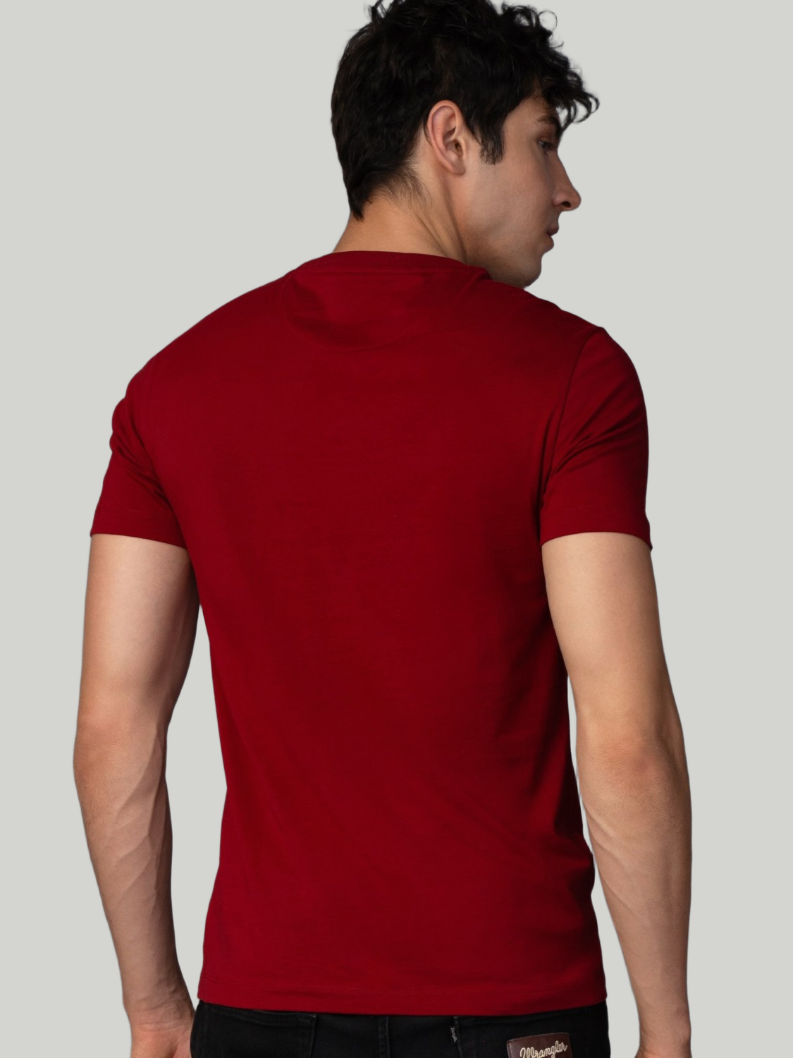 Burgundy Zvezda Original Cotton Jersey T-Shirt - Euro Fit (BRT-014C)