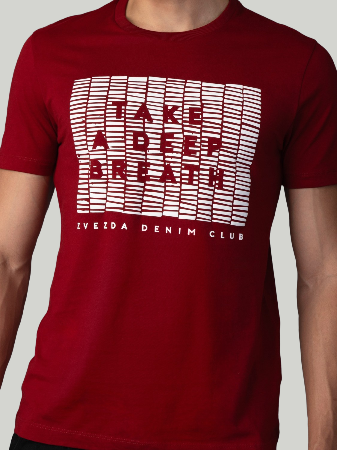 Burgundy Zvezda Original Cotton Jersey T-Shirt - Euro Fit (BRT-020B)