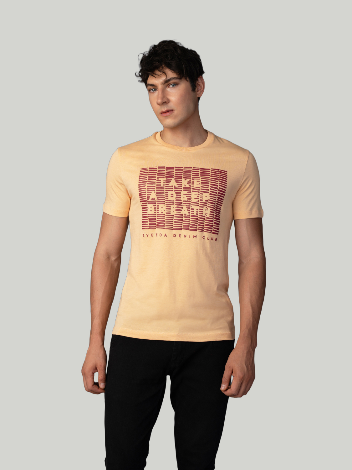 Peach Zvezda Original Cotton Jersey T-Shirt - Euro Fit (BRT-020A)