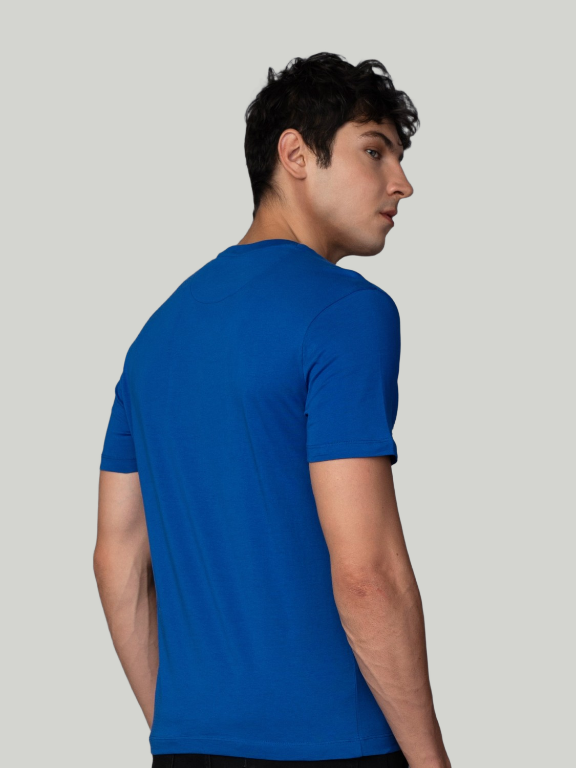 Blue Zvezda Original Cotton Jersey T-Shirt - Euro Fit (BRT-020C)