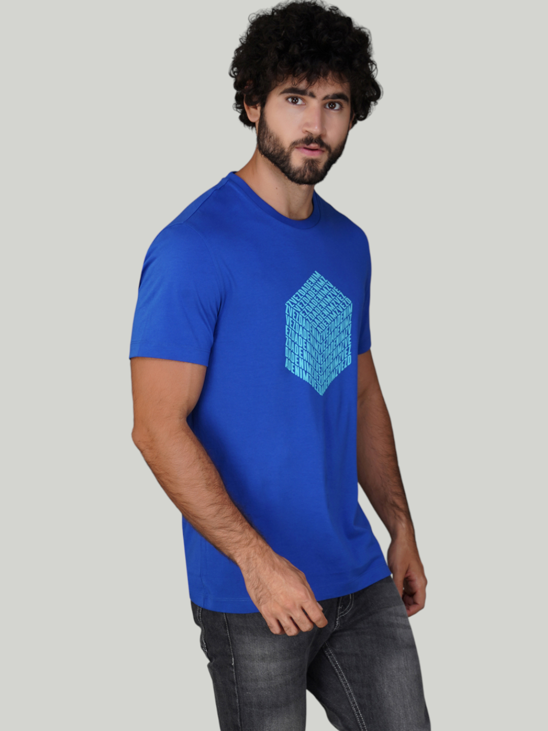 Blue Zvezda Original Cotton Jersey T-Shirt - Euro Fit (BRT-006A)