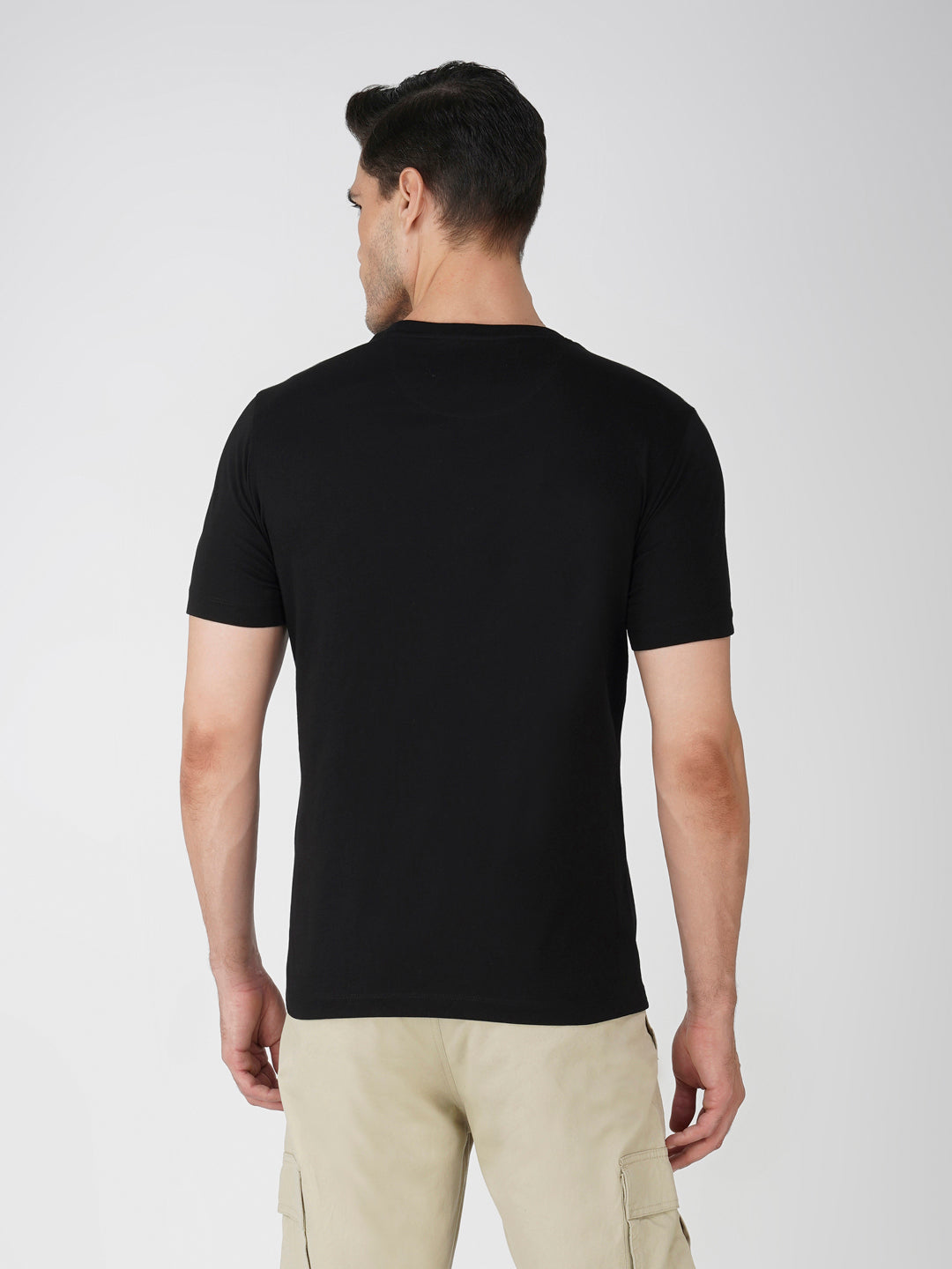 BLACK  BRANDING PHOTO PRINT BACK VIEW