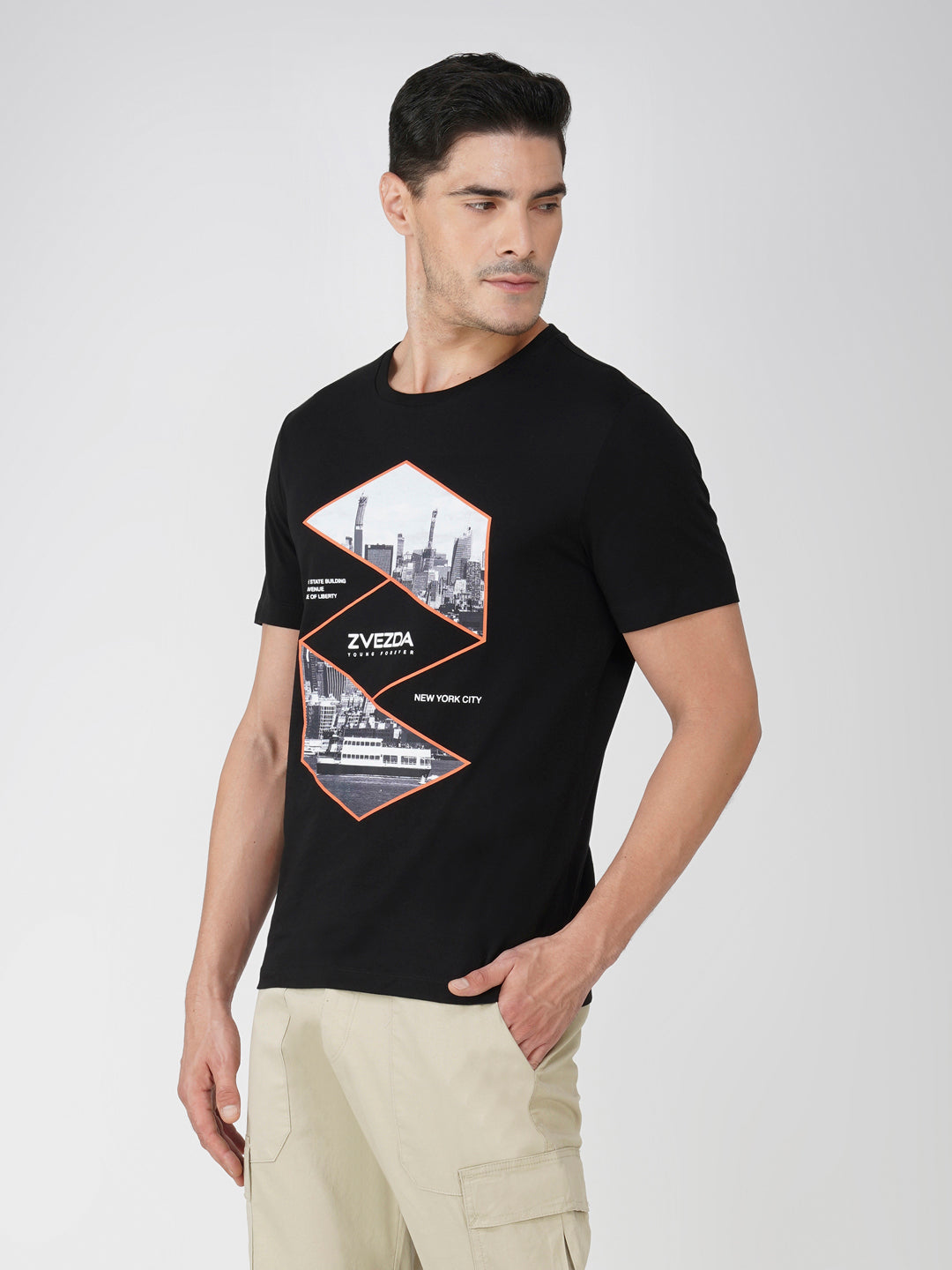 BLACK  BRANDING PHOTO PRINT LEFT VIEW