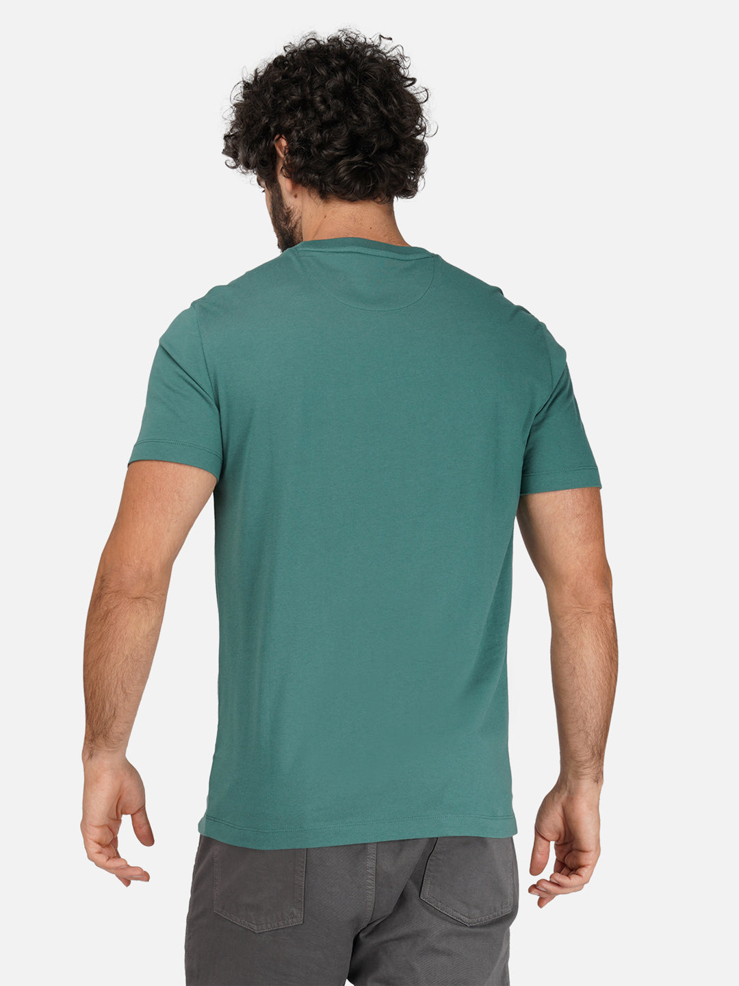 Pine Green Cotton Jersey HD Print T-Shirt - Euro Fit (BRT-009C)