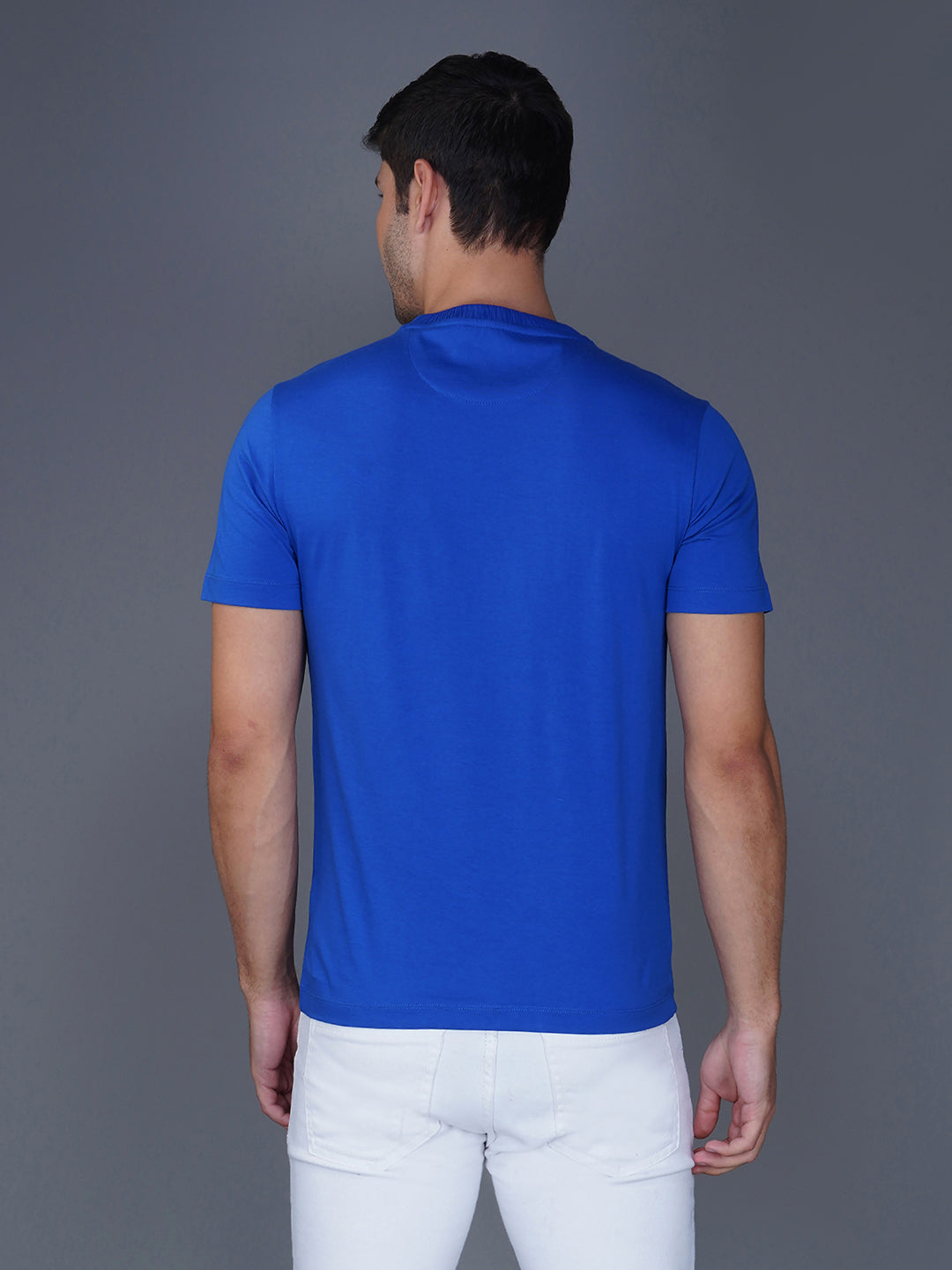 MEDIUM BLUE  BRANDING T-SHIRT BACK VIEW