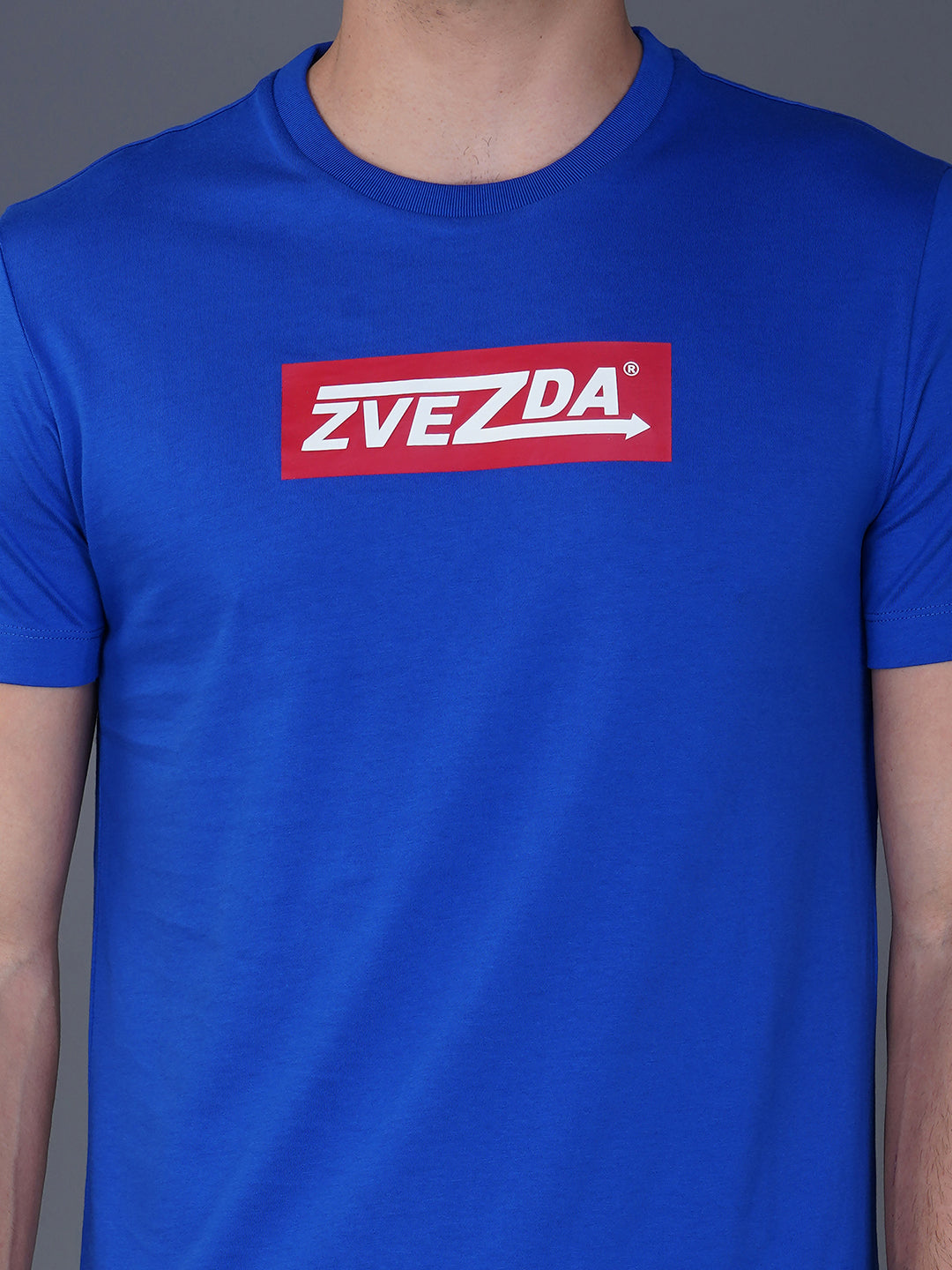 MEDIUM BLUE  BRANDING T-SHIRT ZOOM VIEW