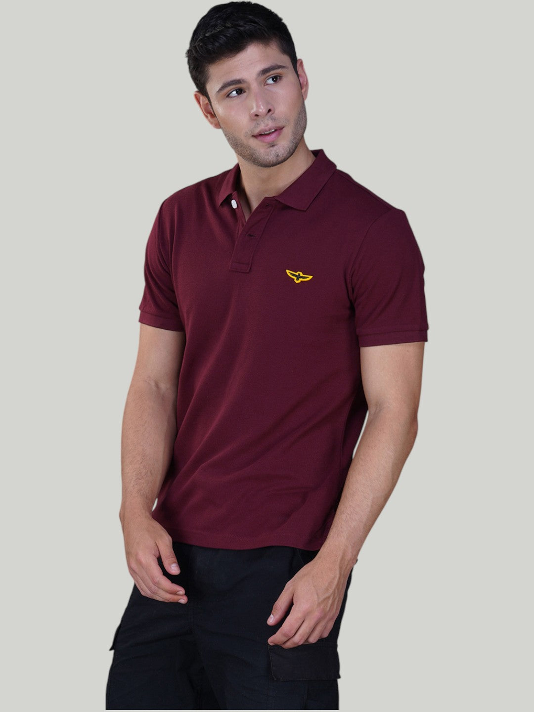 Burgundy Premium Pique Cotton Classic Polo T-shirt – Euro Fit (CP 009)