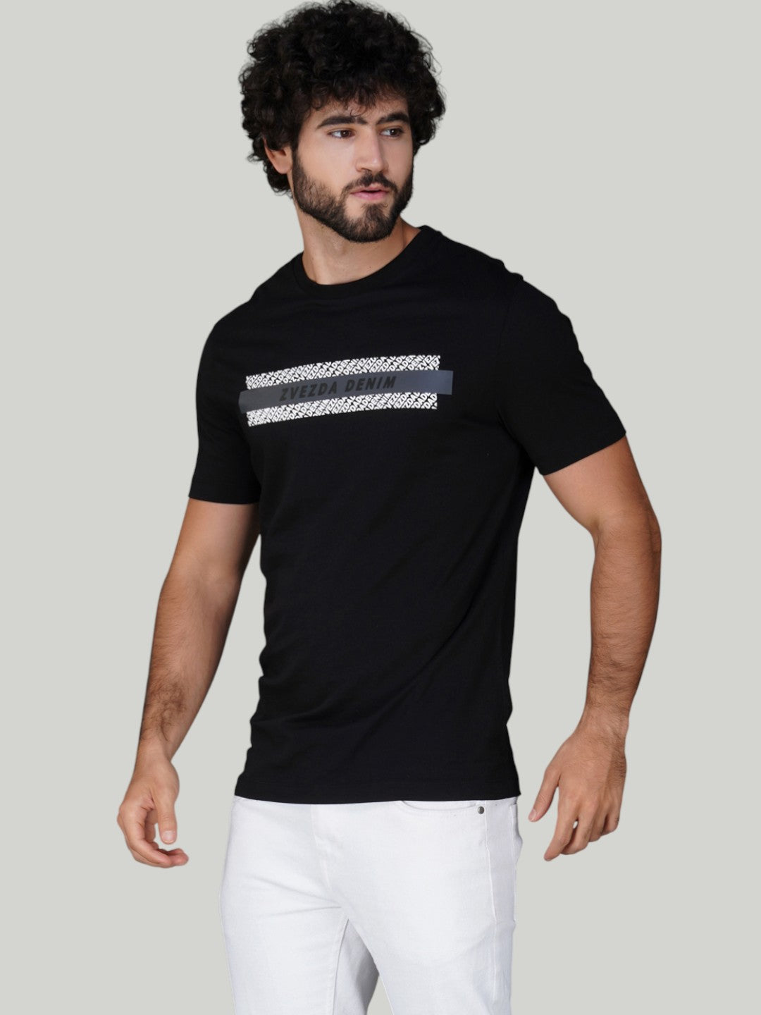 Black Zvezda Original Cotton Jersey T-Shirt - Euro Fit (BRT-003B)