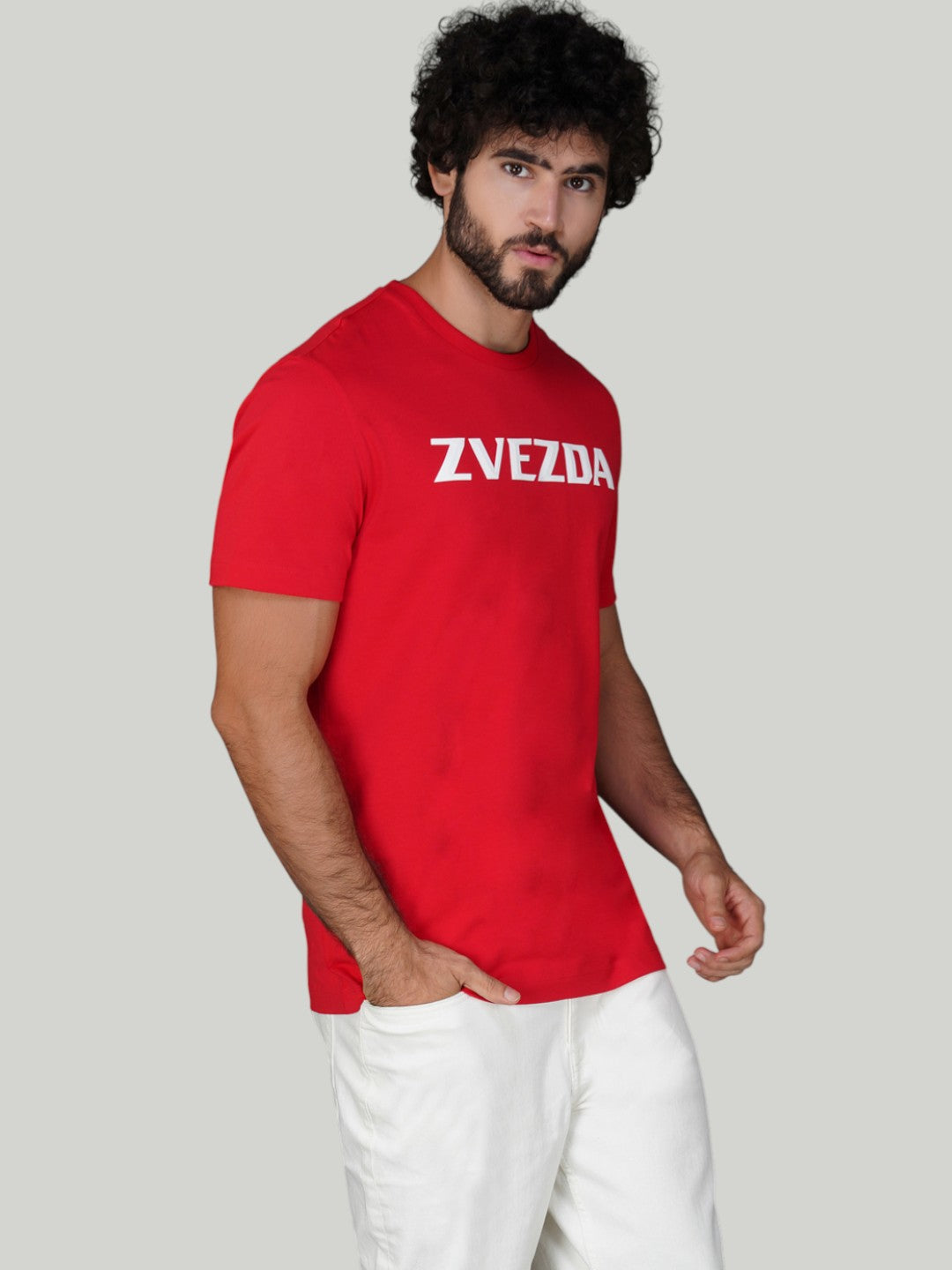 Red Cotton Jersey HD Print T-Shirt – Euro Fit (CSP-09H)