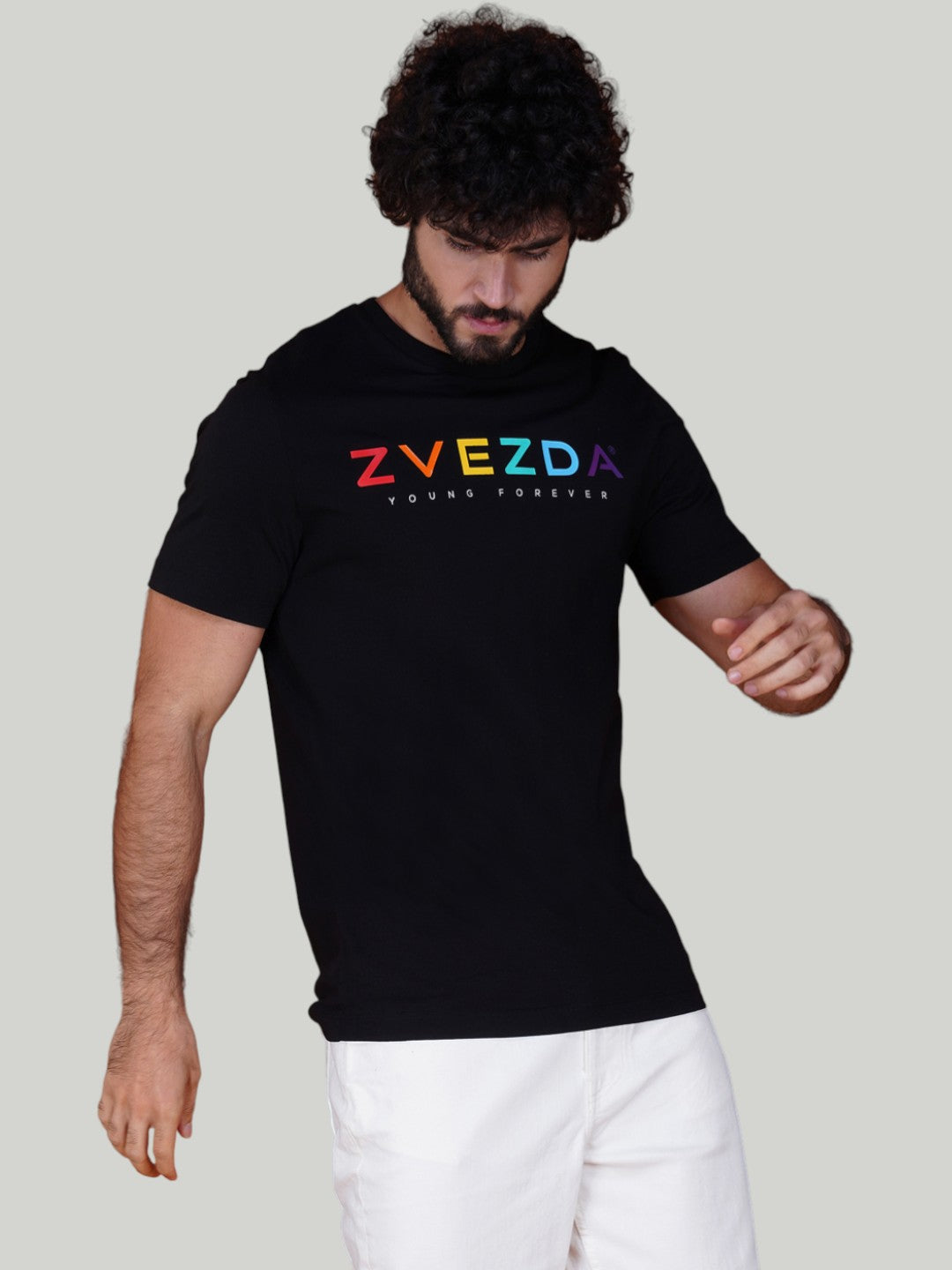 Black Zvezda Original Cotton Jersey T-Shirt - Euro Fit (BRT-001B)