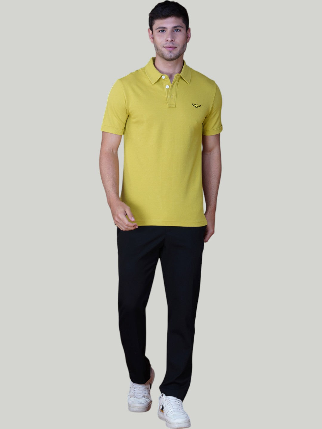 Lime Yellow Premium Pique Cotton Classic Polo T-Shirt – Euro Fit (CP 025)