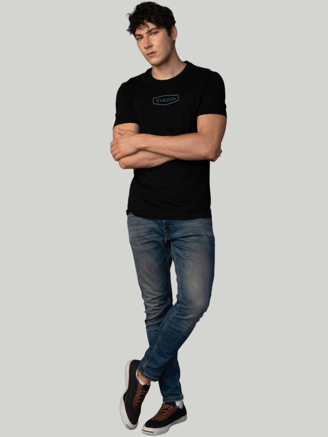 Black Zvezda Original Cotton Jersey T-Shirt - Euro Fit (BRT-014A)