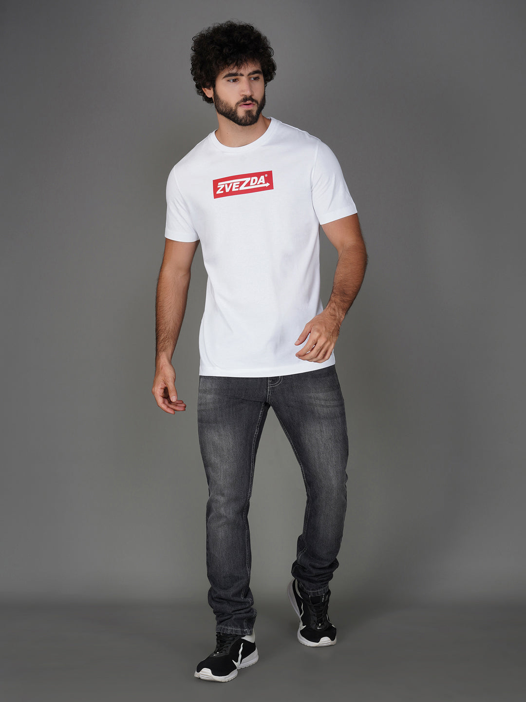 WHITE  BRANDING T-SHIRT FULL VIEW