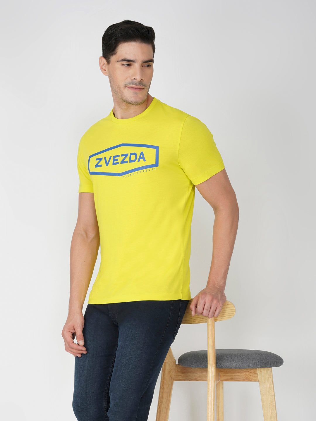 Light Green Zvezda Original Cotton Jersey T-Shirt - Euro Fit (BRT-008C)
