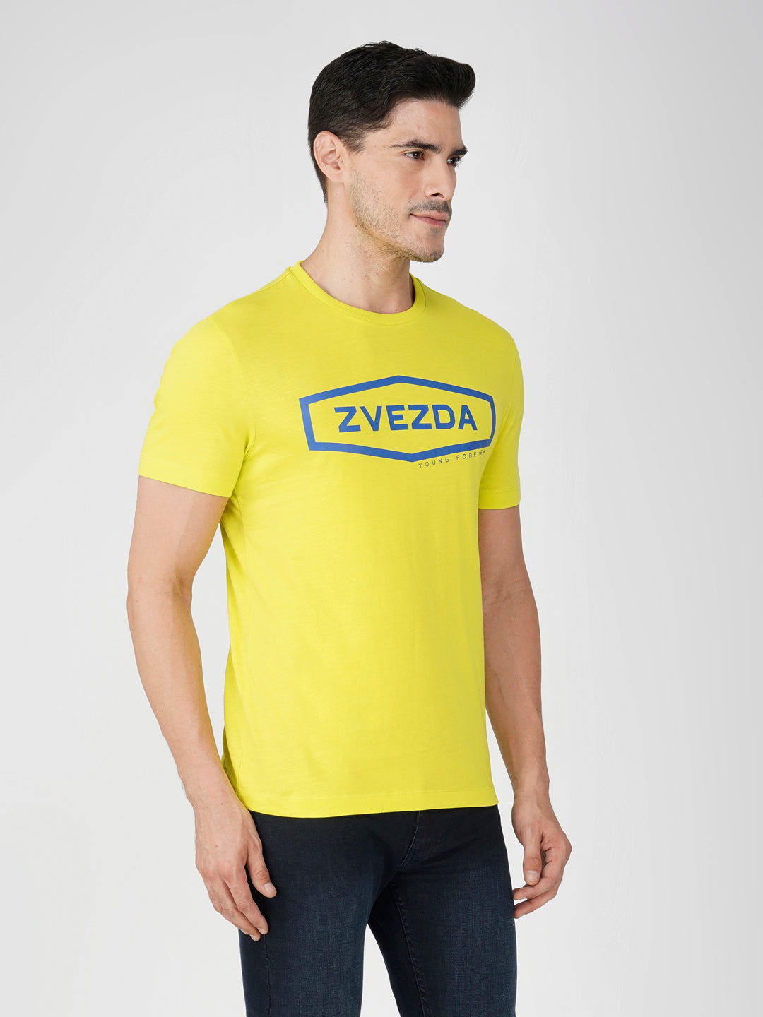 Light Green Zvezda Original Cotton Jersey T-Shirt - Euro Fit (BRT-008C)