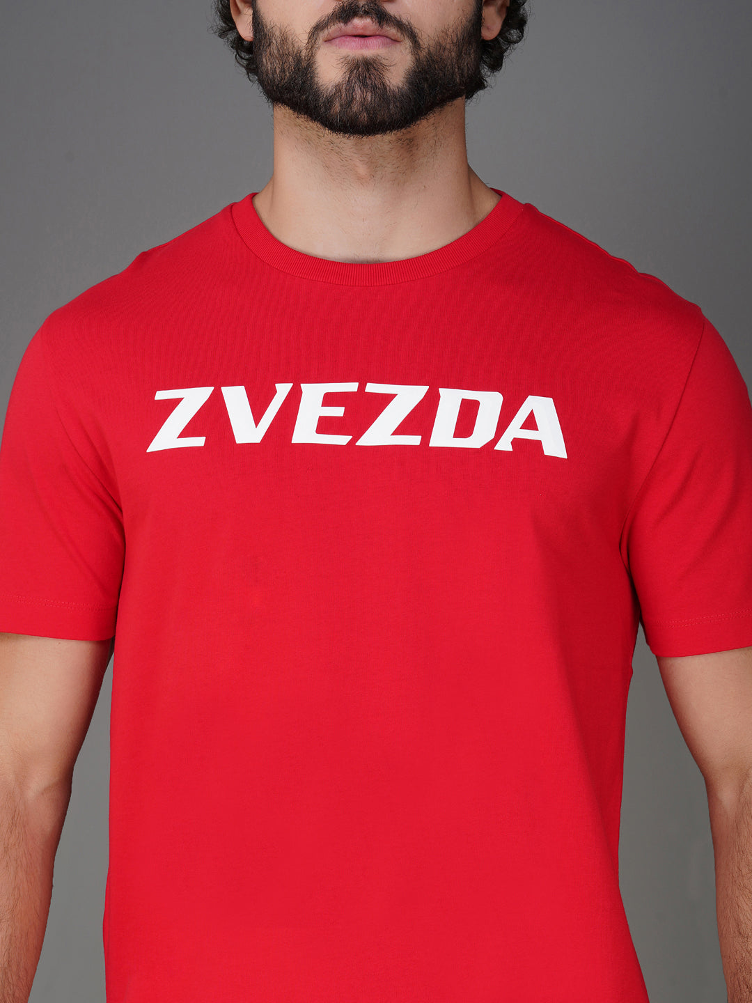 RED 3D SILICON HD PRINT T-SHIRT zoom view