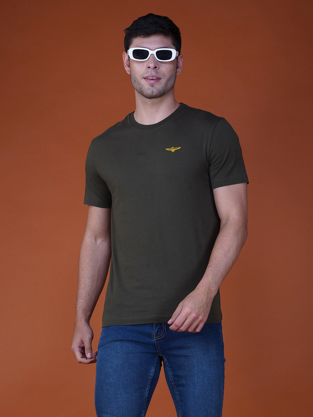 FOREST NIGHT  Round Neck pose View