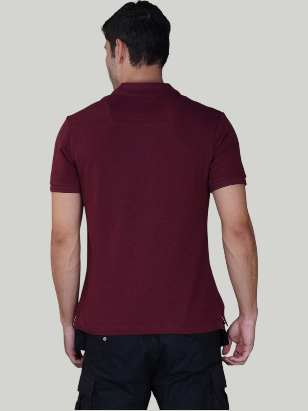 Burgundy Premium Pique Cotton Classic Polo T-shirt – Euro Fit (CP 009)