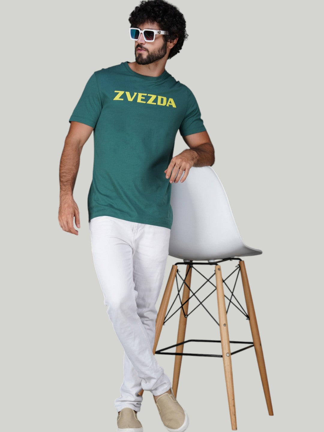 Pine Green Cotton Jersey HD Print T-Shirt - Euro Fit (BRT-004C)