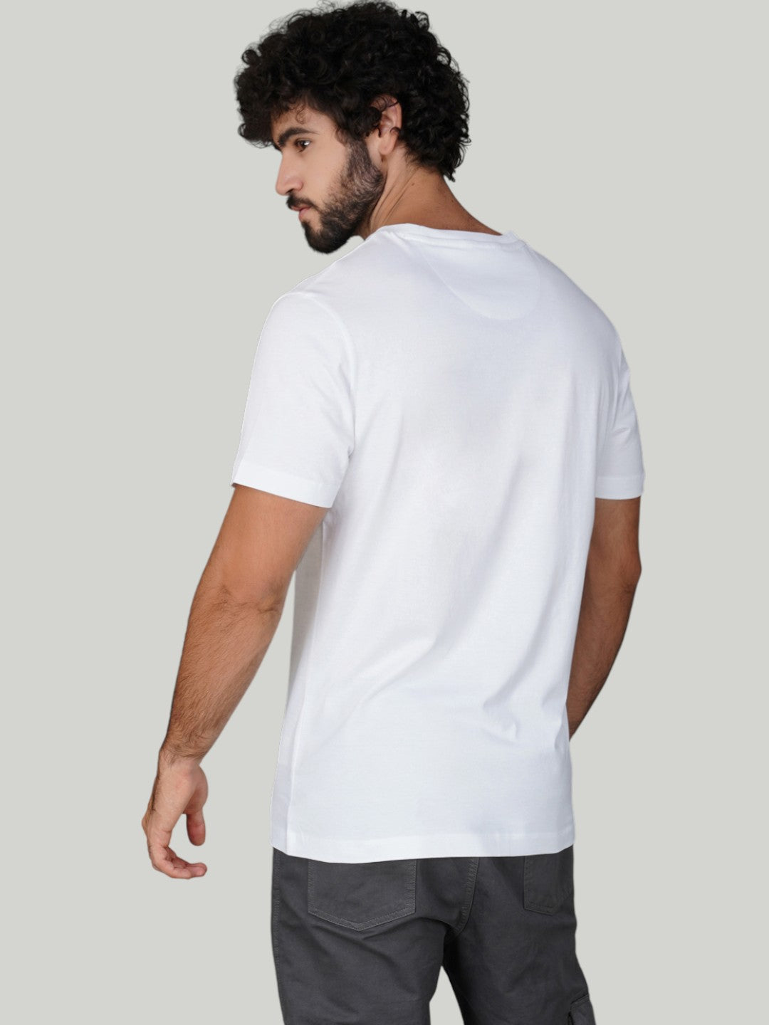 White Zvezda Original Cotton Jersey T-Shirt - Euro Fit (BRT-003A)
