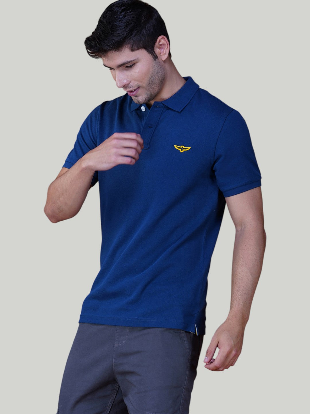 Midnight Blue Premium Pique Cotton Classic Polo T-shirt-Euro Fit (CP 016)