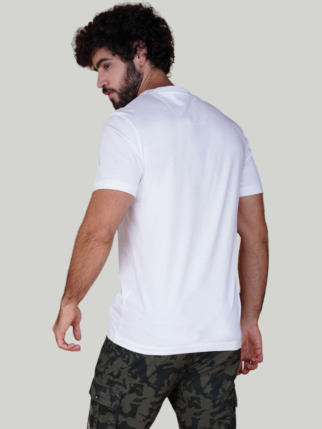 White Zvezda Original Cotton Jersey T-Shirt - Euro Fit (BRT-001A)