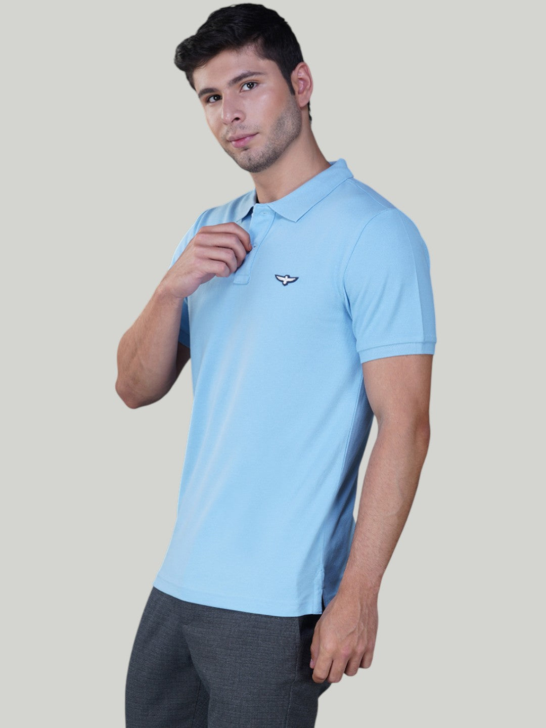 Sky Blue Premium Pique Cotton Classic Polo(CP 020)