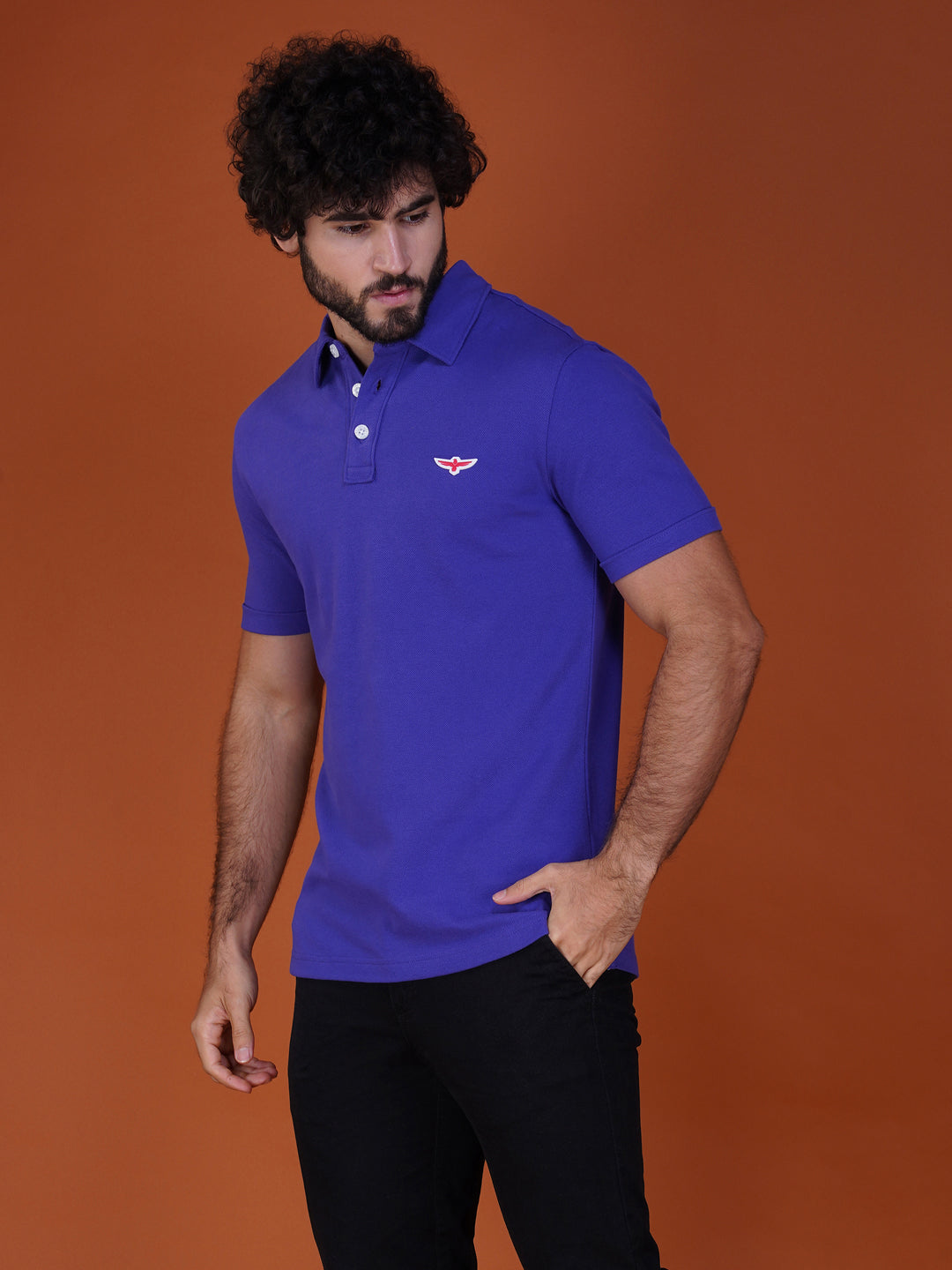 PURPLE  POLO LEFT VIEW