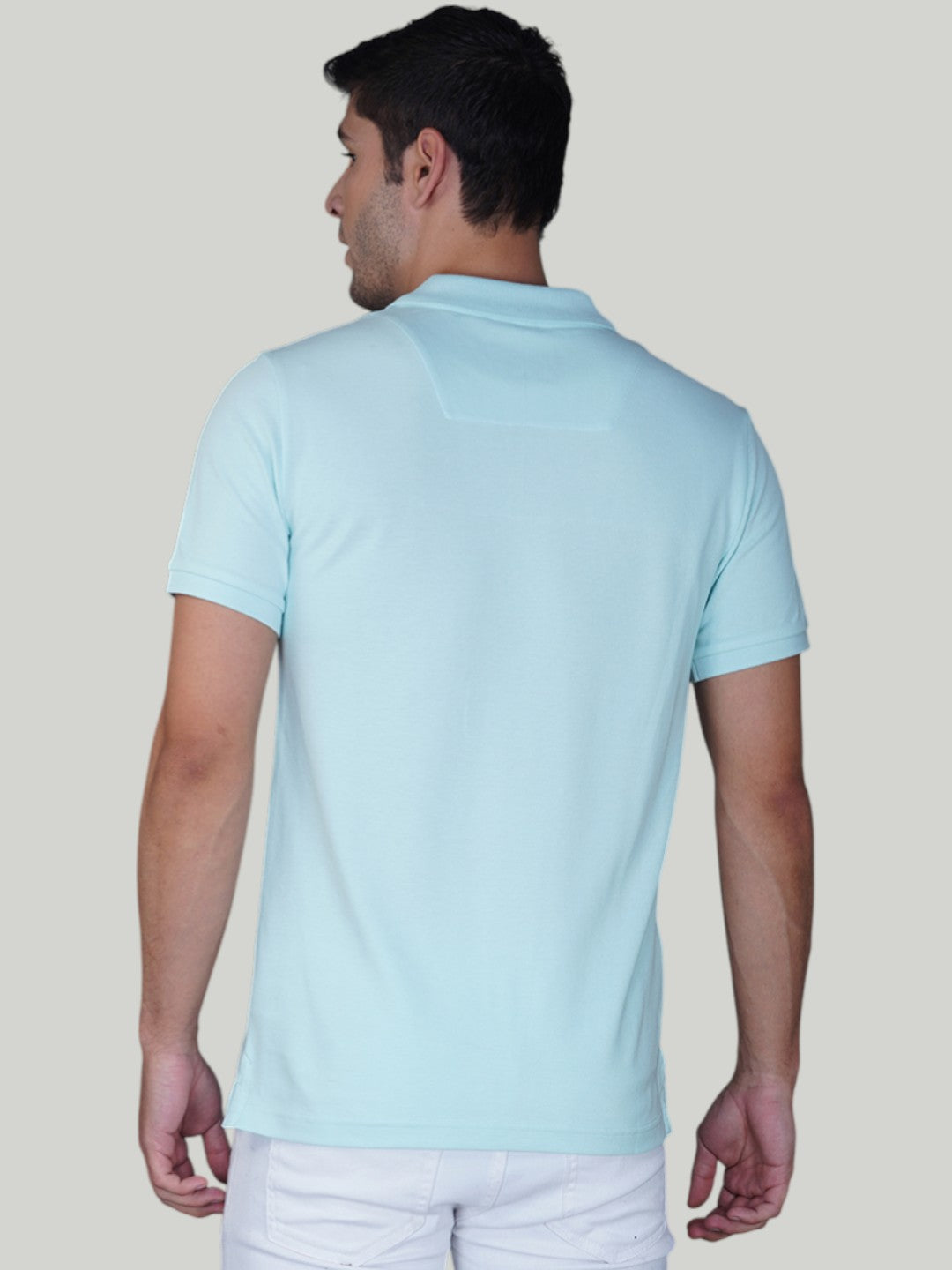 Aqua Blue Premium Pique Cotton Classic Polo - Euro Fit (CP 019)