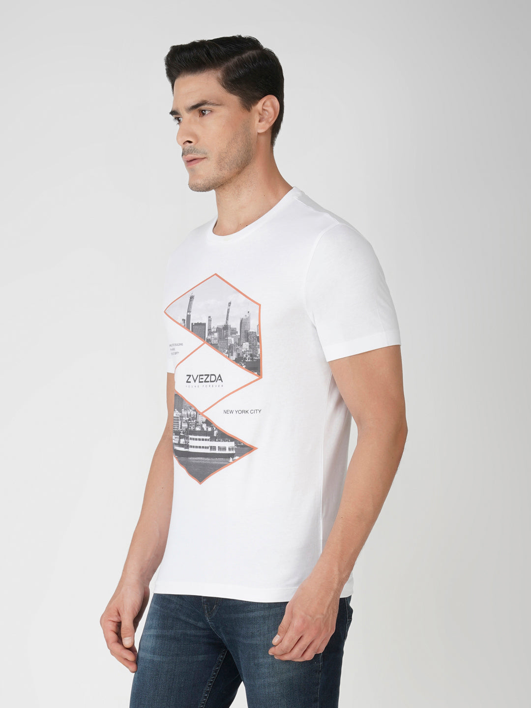 WHITE   BRANDING PHOTO PRINT LEFT VIEW