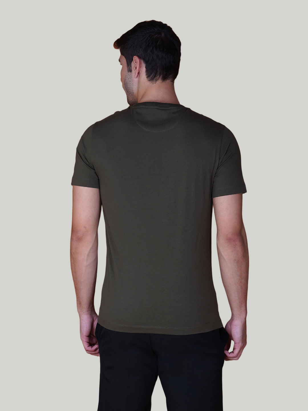 Army Green Zvezda Original Cotton Jersey T-Shirt - Euro Fit (BRT-023B)